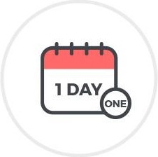 달력 아이콘. 1 DAY ONE