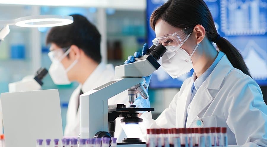 흑삼기력 프리미엄 원료 연구 장면